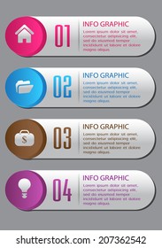 modern text box for website info graphic and business, numbers, icon. 