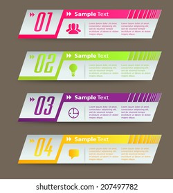 modern text box for website info graphic and business, numbers, icon. 