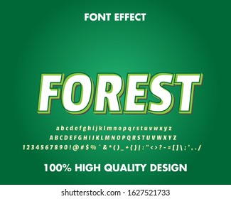 Modern text Effect and font effect. Premium Vector