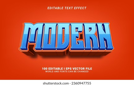 modern text effect vector illustration