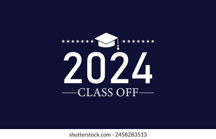 Modern Text Illustration Designs for the Class of 2024