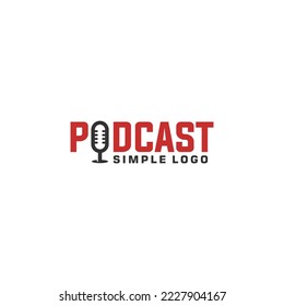 logotipo de texto moderno para la identidad de podcast