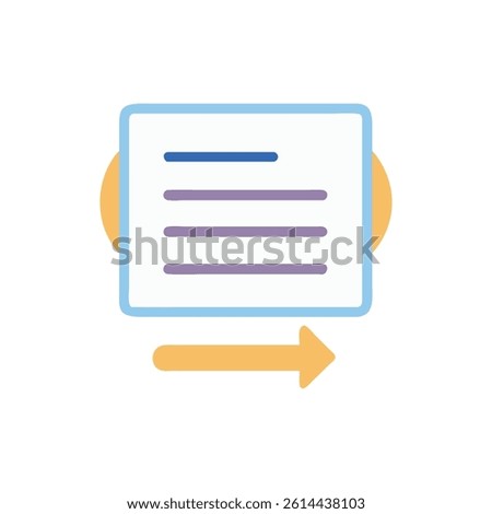 Modern Text Sender Icon for Messaging Apps