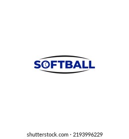 Modern Text For Softball Sport