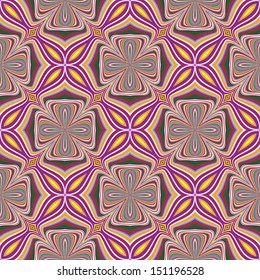 Modern textile design from the Caribbean. Seamless vector artwork in dynamic, vibrant and fancy colors, inspired by traditional motifs 