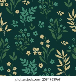 Modern textile design, flower nature, all over seamless pattern with tone colour illustration digital image printing factory  
