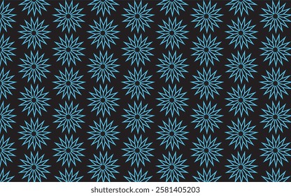 Modern Textile Pattern Design with vector .Cyan and Black color Pattern vector Design of Textile