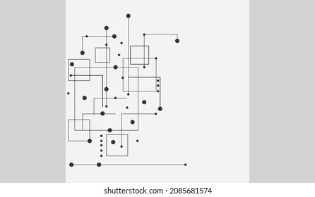 Modern texture with black line. Repeating geometric elements