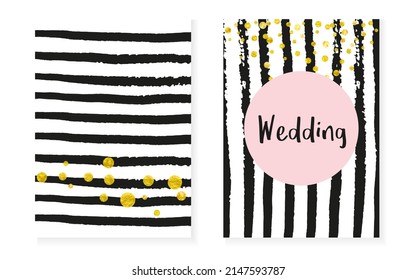 Textura moderna. Pintura negra. Pintura De Estilo Blanco. Diseño de sueño de stripe. Impresión brillante dorada. Pulverizador de dispersión rosada. Scrapbook Illustration Set. Trazo de textura moderna