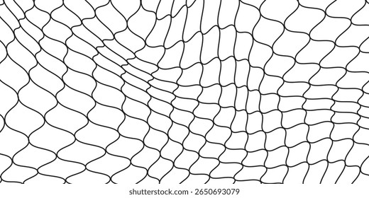 Modern texture for fishing nets. Seamless pattern for sportswear or soccer goal, volleyball net, basketball hoop, hockey, athletics simple art modern