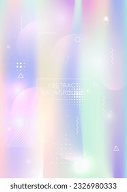 Modern Texture. Holographic Pattern. Abstract Shape. Space Concept. Simple Flyer. Violet Light Design. Round Fluorescent Elements. Summer Dots. Purple Modern Texture