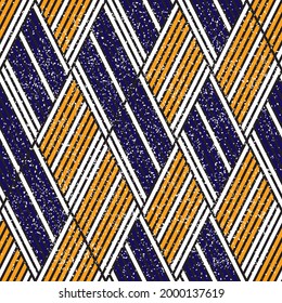 Modern texture with orange and blue bands _2_. Seamless vector illustration eps 10.