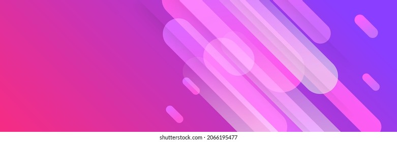 Modern texture purple and pink abstract background concept with rounded rectangle line decoration. Minimal geometric background. Pink purple colors. Dynamic shapes composition