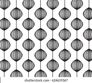 Modern texture. Repeating abstract background with garlands