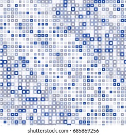 Modern texture of square halftone dots on white background