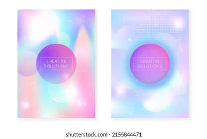 Modern Texture. Tech Futuristic Backdrop. Purple Space Presentation. Trendy Dots. Shiny Layout. Neon Background. Dynamic Flyer. Hologram Design. Blue Modern Texture
