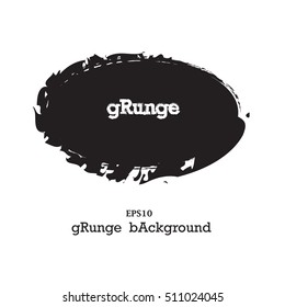 Modern Textured Grunge Brush Stroke . Black isolated paintbrush vector design.