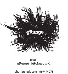 Modern Textured Grunge Brush Stroke . Black isolated paintbrush vector design.