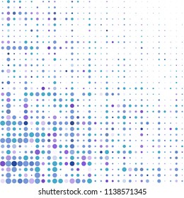 Modern textured halftone of dots on white background