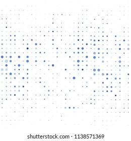 Modern textured halftone of dots on white background