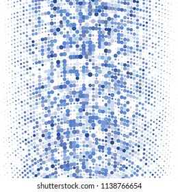 Modern textured halftone of dots on white background