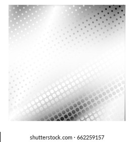 Modern textured halftone of dots on white background for banner, 