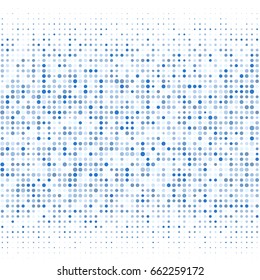 Modern textured halftone of dots on white background for banner, 