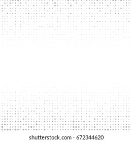Modern textured halftone of dots on white background for banner