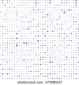 Modern textured halftone of dots on white background