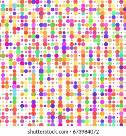 Modern textured halftone of dots on white background