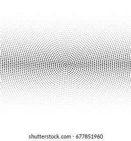 Modern textured halftone of dots on white background