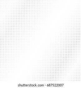 Modern textured halftone of dots on white background