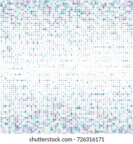 Modern textured halftone of dots on white background