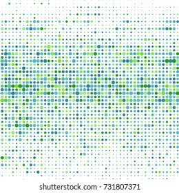 Modern textured halftone of dots on white background