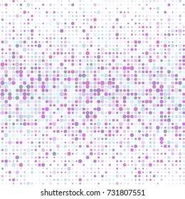 Modern textured halftone of dots on white background