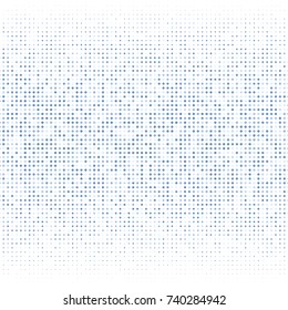 Modern textured halftone of dots on white background, 