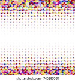 Modern textured halftone of dots on white background, 