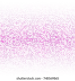 Modern textured halftone of dots on white background