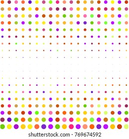Modern textured halftone of dots on white background