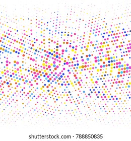 Modern textured halftone of dots on white background