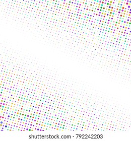 Modern textured halftone of dots on white background