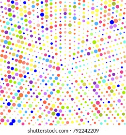 Modern textured halftone of dots on white background