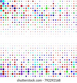Modern textured halftone of dots on white background