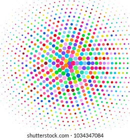 Modern textured halftone on white background