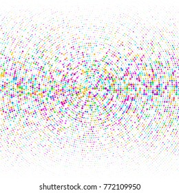 Modern textured halftone on white background