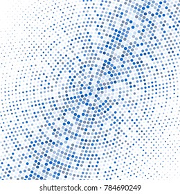 Modern textured halftone on white background