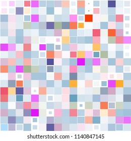 Modern textured halftone of squares on a white background