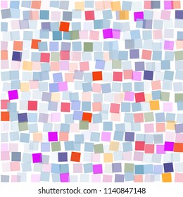 Modern textured halftone of squares on a white background