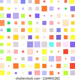 Modern textured halftone of squares on a white