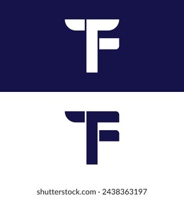 modern tf latter logo design